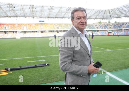 Il manager di Gent Michel Louwagie ha ritratto durante la sessione di allenamento della squadra di calcio belga KAA Gent, a Bielsko Biala, Polonia, mercoledì 18 agosto 202 Foto Stock