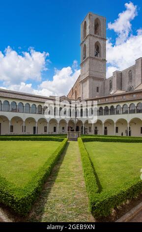 Perugia (Italia) - una caratteristica veduta del centro storico nella bellissima città medievale e artistica, capoluogo dell'Umbria, nel centro Italia. Foto Stock