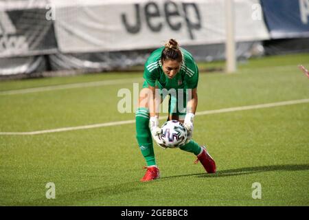 Vinovo, Italie. 18 agosto 2021. Fatma Sahin (Besiktas Women) durante la UEFA Women's Champions League, Round 1 - CP - Gruppo 8 tra St Pulten e Besiktas il 18 agosto 2021 al Juventus Training Ground di Vinovo - Photo Nderim Kaceli/DPPI Credit: DPPI Media/Alamy Live News Foto Stock