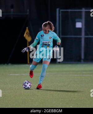 Vinovo, Italie. 18 agosto 2021. Isabella Kresche (St Pulten) durante la UEFA Women's Champions League, Round 1 - CP - Gruppo 8 tra St Pulten e Besiktas il 18 agosto 2021 al Juventus Training Ground di Vinovo - Photo Nderim Kaceli/DPPI Credit: DPPI Media/Alamy Live News Foto Stock