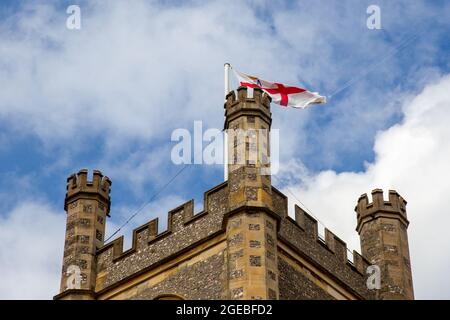 Henley-upon-Thames, Oxfordshire, Regno Unito. Henley Royal Regatta, Covid ha adattato le gare con le manche tradizionali che hanno portato alla grande finale domenicale di agosto Foto Stock