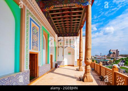 Hazrat Khizr o Hazret Hyzr Moschea nella città di Samarkand in Uzbekistan Foto Stock