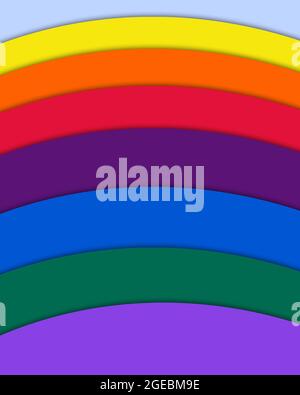 Colori diversi e forme diverse di cerchi Foto Stock