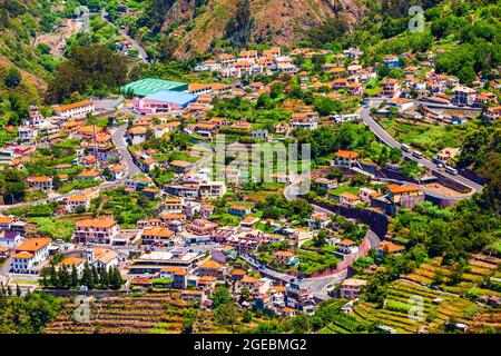 Curral das Freiras o Valle del villaggio delle monache a Madeira, Portogallo Foto Stock