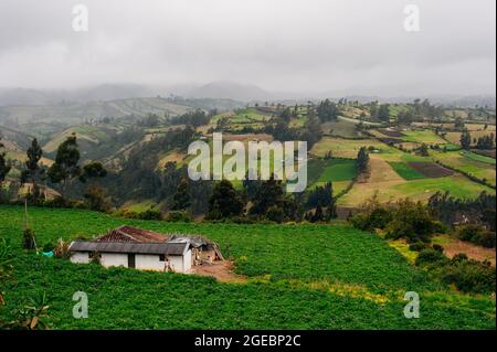 Il villaggio vicino a Las Lajas, colombia. Foto di alta qualità Foto Stock