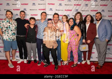 Los Angeles, Stati Uniti. 18 agosto 2021. Cast partecipa all'Outfest Film Festival proiezione in anteprima dei SOGNI DI PATATA DELL'AMERICA alla Directors Guild of America, Los Angeles, CA il 18 agosto 2021 Credit: Eugene Powers/Alamy Live News Foto Stock