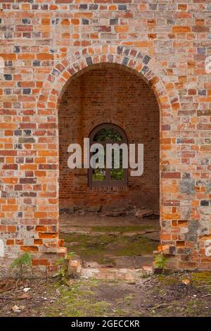 Il motore House Arco (c.1888) - Maria Island National Park - Tasmania - Australia Foto Stock