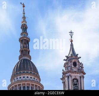 Cupola San gaudenzio simbolo di Novara. Piemonte, Italia. Foto Stock