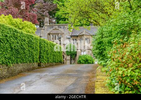 Parcevall Hall Garden, Skyreholme, Wharfedale, Yorkshire. Foto Stock