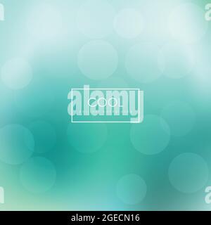 Soleggiato astratto verde natura sfondo. Illustrazione grafica vettoriale. Illustrazione Vettoriale