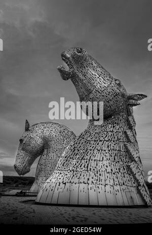 Il progetto Kelpies, Helix. Canali scozzesi. Falkirk Foto Stock