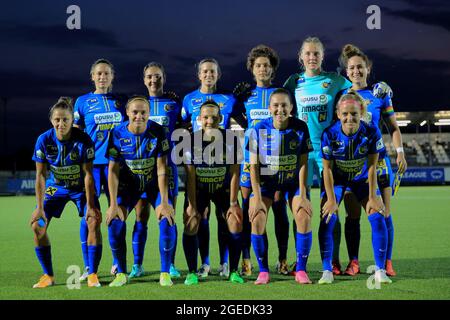 Pölten inizia la partita della UEFA Women's Champions League SKN St. Pölten Frauen vs Besiktas Istanbul a Torino Italia Foto Stock