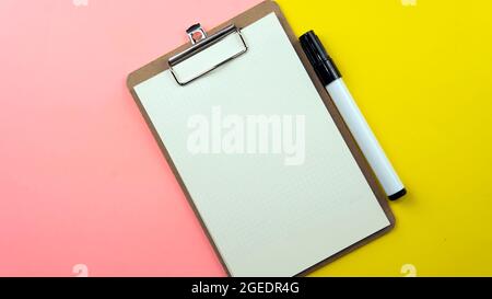 Concetto di elenco delle cose da fare. Pianificatore, Checklist, Memo, idea, Promemoria. Foto Stock