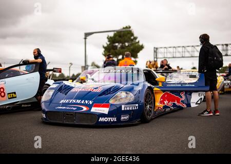 46 Macari Joe (gbr), Maserati MC12 GT1, azione durante le 2021 Endurance Racing Legends sul circuito des 24 Heures du Mans, dal 18 al 21 agosto 2021 a le Mans, Francia - Foto Joao Filipe/DPPI Foto Stock