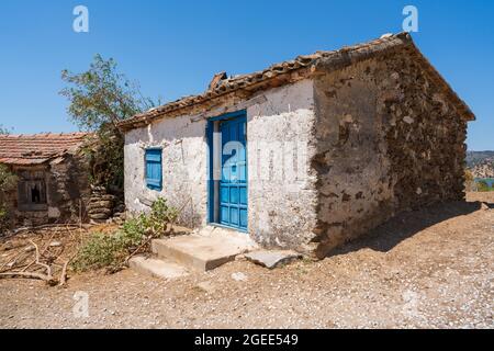 vecchia casa in rovina Foto Stock