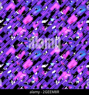 Disegno astratto senza giunture con piccoli pezzi di carta lucida Foto Stock