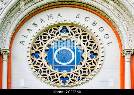 La scuola di Alabama di Matematica & Scienza è illustrata, 14 agosto 2021, a Mobile, Alabama. La scuola superiore residenziale pubblica è stata fondata nel 1989. Foto Stock