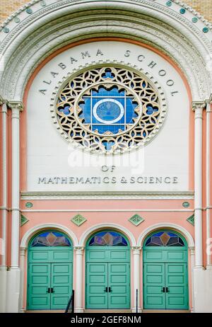 La scuola di Alabama di Matematica & Scienza è illustrata, 14 agosto 2021, a Mobile, Alabama. La scuola superiore residenziale pubblica è stata fondata nel 1989. Foto Stock