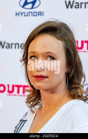 Los Angeles, Stati Uniti. 19 ago 2021. Thora Birch partecipa all'Outfest Film Festival premiere di 'The Sixth Reel' alla Directors Guild of America, Los Angeles, CA il 19 agosto 2021 Credit: Eugene Powers/Alamy Live News Foto Stock