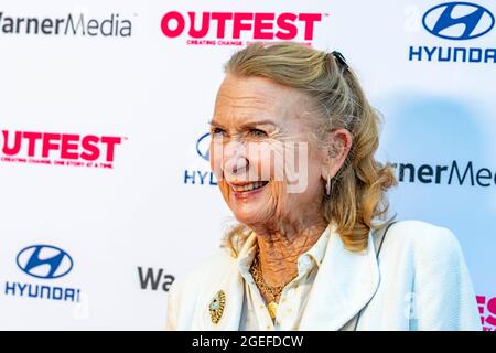 Los Angeles, Stati Uniti. 19 ago 2021. Juliet Maryon Mills, Maxwell Caulfield partecipa all'Outfest Film Festival prima di 'The Sixth Reel' alla Directors Guild of America, Los Angeles, CA il 19 agosto 2021 Credit: Eugene Powers/Alamy Live News Foto Stock