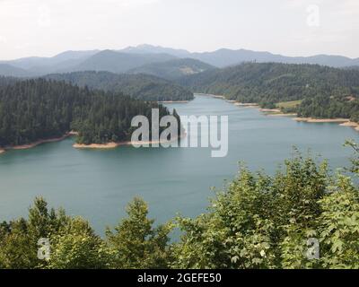 Lago di Lokve - Lago di Lokvarsko (Lokve, Primorje-Gorski Kotar County, Croazia) Foto Stock