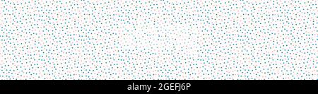 Giocoso fresco doodle geo forma bordo senza cuciture. Moderno e trendy, motivo rétro minimal. Nastro per striscioni colorato semplice disegnato a mano isolato Illustrazione Vettoriale