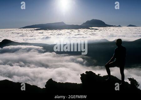 FRANCIA. ISOLA DI REUNION. IL PITON DES NEIGES (3070 METRI) Foto Stock