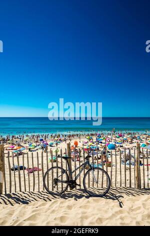 Biscarosse (Francia sud-occidentale): La spiaggia Foto Stock