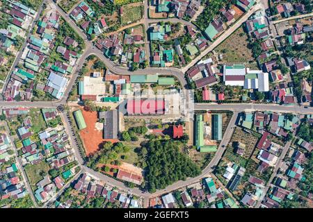 Mappa della città di Nizza Bao Loc nella provincia di Lam Dong nel Vietnam meridionale Foto Stock