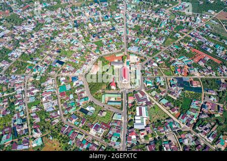 Mappa della città di Nizza Bao Loc nella provincia di Lam Dong nel Vietnam meridionale Foto Stock