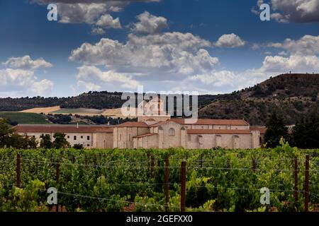 Valbuena Monastery Hotel and Spa a Ribera del Duero, circondato da vigneti. Valladolid. Spagna. Foto Stock