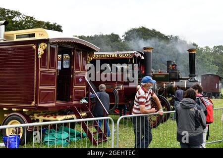 Steam Traction Engines Cotswold Show Cirencester Inghilterra uk 2021 Foto Stock