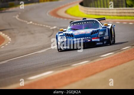 Le Mans, Francia . 20 ago 2021. 46 Macari Joe (gbr), Maserati MC12 GT1, in azione durante le 2021 Endurance Racing Legends sul circuito des 24 Heures du Mans, dal 18 al 21 agosto 2021 a le Mans, Francia - Foto Joao Filipe / DPPI Credit: Independent Photo Agency/Alamy Live News Foto Stock