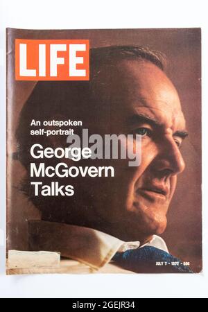 Copertina di Vintage Life Magazine, numero 7 luglio 1972, USA Foto Stock