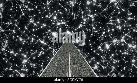 Guidare nel mondo della scienza e dell'ingegneria tecnologica Foto Stock