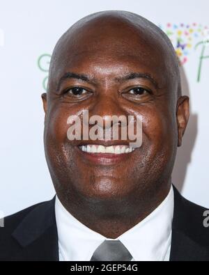 Beverly Hills, Stati Uniti. 20 ago 2021. BEVERLY HILLS, LOS ANGELES, CALIFORNIA, Stati Uniti d'America - 20 AGOSTO: Ex quarterback americano Rodney Peete arriva al 21° annuale Harold and Carole Pump Foundation Gala tenuto presso il Beverly Hilton Hotel il 20 agosto 2021 a Beverly Hills, Los Angeles, California, Stati Uniti. (Foto di Xavier Collin/Image Press Agency/Sipa USA) Credit: Sipa USA/Alamy Live News Foto Stock