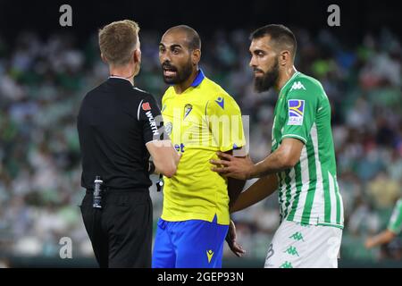 Siviglia, Spagna. 20 ago 2021. Fali di Cadice CF durante la partita la Liga Santader tra Real Betis Balompie e Cadice CF a Benito Villamarin a Siviglia, Spagna, il 20 agosto 2021. Credit: DAX Images/Alamy Live News Foto Stock