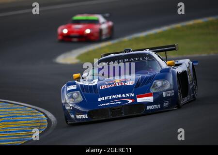 Le Mans, Francia. 21 Agosto 2021. 46 Macari Joe (gbr), Maserati MC12 GT1, in azione durante le 2021 Endurance Racing Legends sul circuito des 24 Heures du Mans, dal 18 al 21 agosto 2021 a le Mans, Francia - Foto Joao Filipe / DPPI Credit: Independent Photo Agency/Alamy Live News Foto Stock