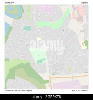 Thornaby, Stockton-on-Tees, Regno Unito, Inghilterra, N 54 31' 59''', W 1 18' 0''', mappa, Mappa senza tempo pubblicata nel 2021. Viaggiatori, esploratori e avventurieri come Florence Nightingale, David Livingstone, Ernest Shackleton, Lewis and Clark e Sherlock Holmes si sono affidati alle mappe per pianificare i viaggi verso gli angoli più remoti del mondo, Timeless Maps sta mappando la maggior parte delle località del mondo, mostrando il successo di grandi sogni Foto Stock