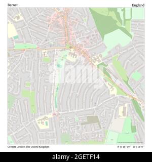 Barnet, Greater London, Regno Unito, Inghilterra, N 51 38' 59'', W 0 12' 0''', mappa, mappa senza tempo pubblicata nel 2021. Viaggiatori, esploratori e avventurieri come Florence Nightingale, David Livingstone, Ernest Shackleton, Lewis and Clark e Sherlock Holmes si sono affidati alle mappe per pianificare i viaggi verso gli angoli più remoti del mondo, Timeless Maps sta mappando la maggior parte delle località del mondo, mostrando il successo di grandi sogni Foto Stock