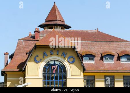 Casinò, Granville, dipartimento della Manica, Cotentin, regione Normady, Francia Foto Stock