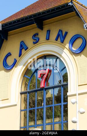 Casinò, Granville, dipartimento della Manica, Cotentin, regione Normady, Francia Foto Stock