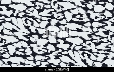 Motivo leopardato senza cuciture, design astratto africano. Stampa tessile. Illustrazione Vettoriale