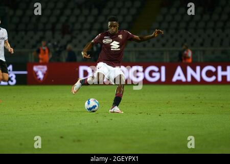 Wilfred Sono del Torino FC durante la serie A match tra Torino FC e Atlanta BC. Atalanta BC ha vinto il 1-3 con il Torino FC (Foto di Alberto Gandolfo/Pacific Press) Foto Stock