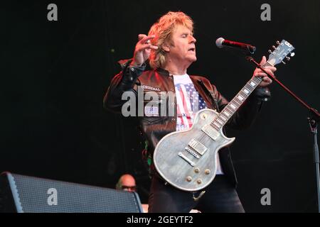 John Parr, Rewind Festival South, Henley-on-Thames, Regno Unito, 21 agosto 2021, Foto di Richard Goldschmidt Foto Stock