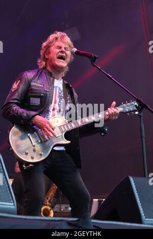 John Parr, Rewind Festival South, Henley-on-Thames, Regno Unito, 21 agosto 2021, Foto di Richard Goldschmidt Foto Stock