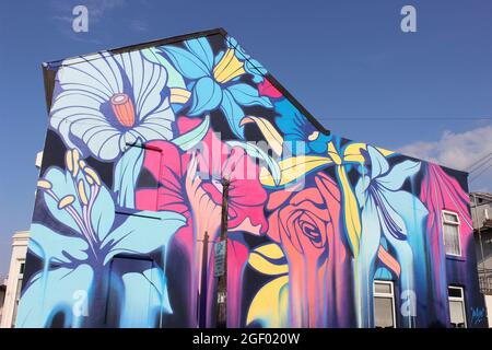 Belladonna dell'artista Nerone, New Brighton, Wirral, Regno Unito Foto Stock