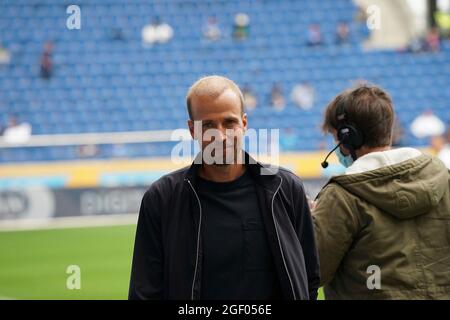 08/22/2021, PreZero-Arena, Sinsheim, GER, 1.FBL, TSG 1899 Hoffenheim vs Union Berlin, le normative DFL vietano l'uso di fotografie come sequenze di immagini e / o quasi-video. Nella vettura di foto Sebastian Hoeness (Hoffenheim) Foto Stock