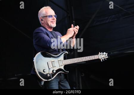 Non esclusiva: Nik Kershaw, Rewind Festival South, Henley-on-Thames, Regno Unito, 21 agosto 2021, Foto di Richard Goldschmidt Foto Stock