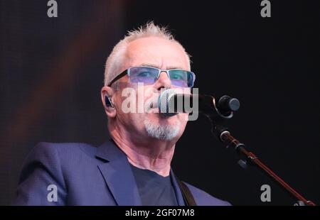 Non esclusiva: Nik Kershaw, Rewind Festival South, Henley-on-Thames, Regno Unito, 21 agosto 2021, Foto di Richard Goldschmidt Foto Stock